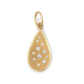 Anne Sportun 18K Yellow Gold Stardust Teardrop Charm