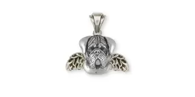 Bullmastiff Pendant Jewelry Sterling Silver Handmade Dog Pendant BM2-AP