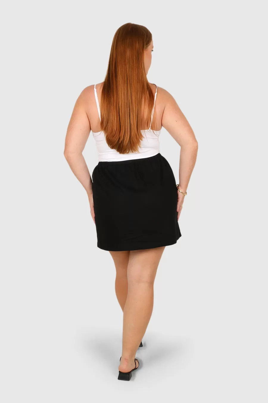 ZOLA LINEN SKIRT BLACK